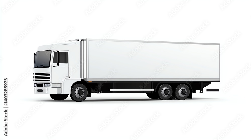 a refrigerated trailer clipart, cold chain transport icon, smooth vector style, isolated on white background a refrigerated trailer clipart, cold chain transport icon, smooth vector style, isolated on white background