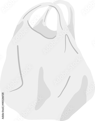 Tied White Garbage Bag