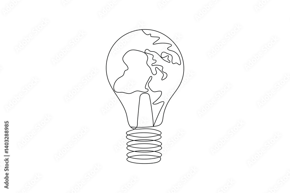 Globe of the Earth one line art planet minimalist design on white background hand drawn vector illustration
Globe of the Earth one line art planet minimalist design on white background hand drawn vector illustration