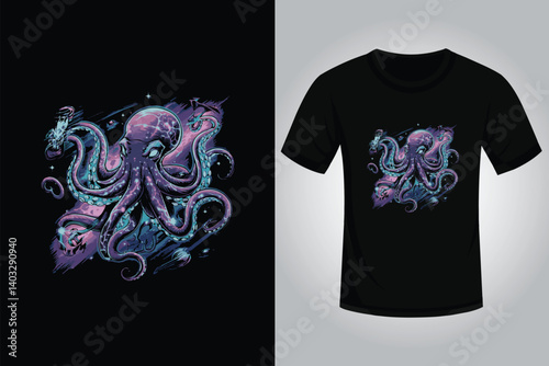 octopus T shirt design