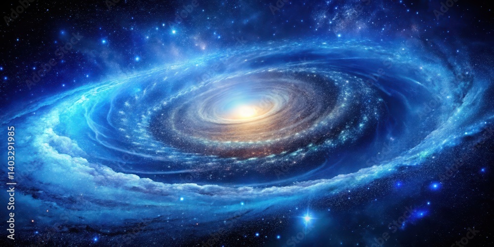 Cosmic Dance of Blue Spiral Galaxy, cobalt blue, vibrant hues, cobalt blue, vibrant hues Cosmic Dance of Blue Spiral Galaxy, cobalt blue, vibrant hues, cobalt blue, vibrant hues