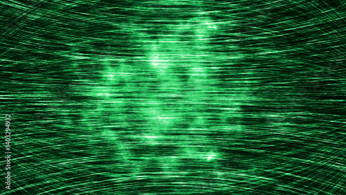 Energetic abstract background with green  glowing circular Lines - Motion - tech energy	