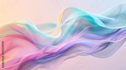 Dynamic wave colorful pastel background