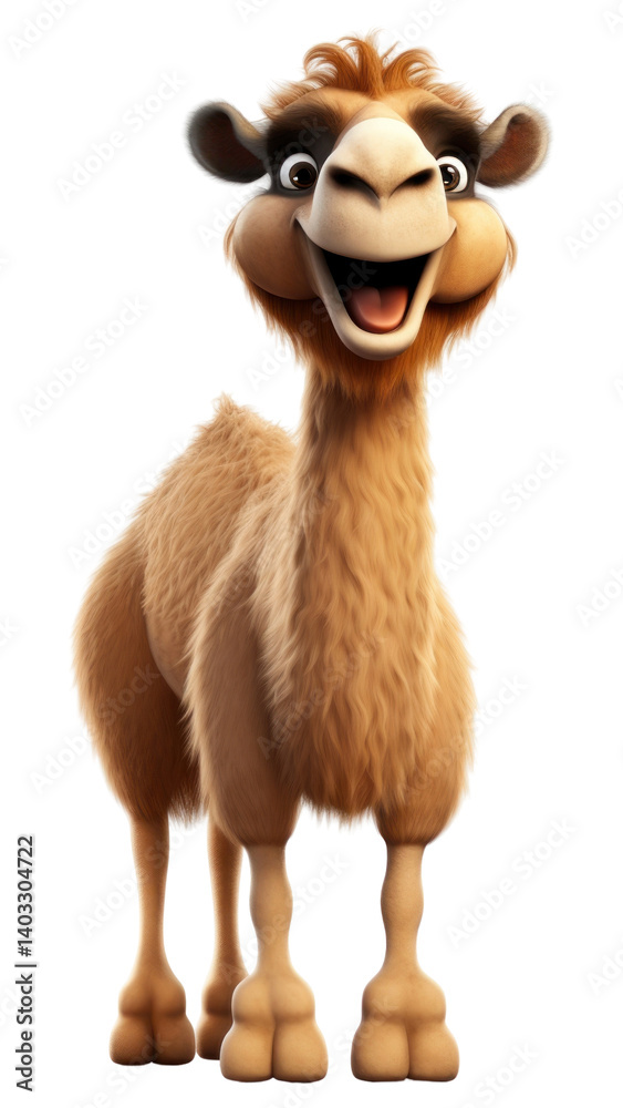Fototapeta premium PNG Cartoon mammal animal camel.