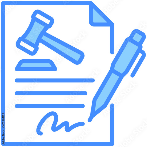 Contract Law Icon
