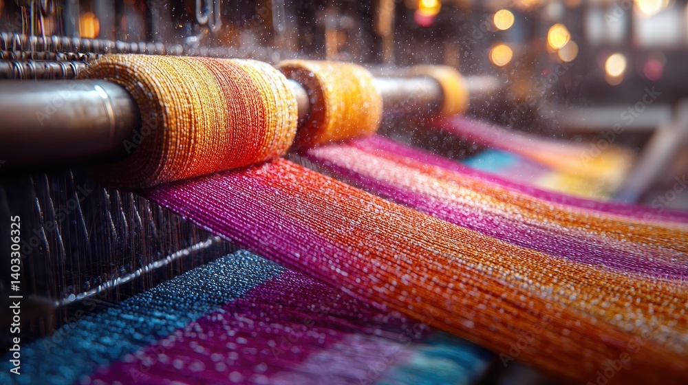 Colorful textile production process