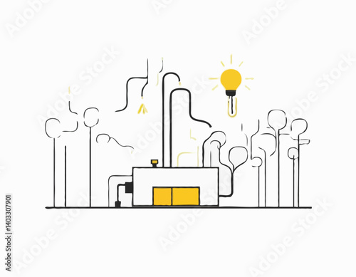 Fouet électrique isolé sur fond blanc