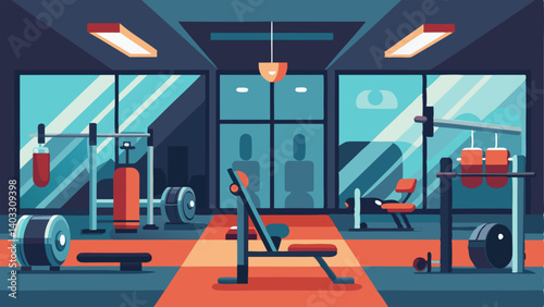 A stateoftheart fitness center with topoftheline equipment and floortoceiling mirrors.