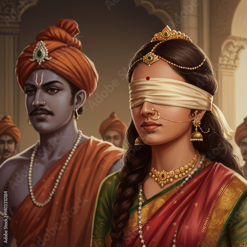 representation of Gandhari ...