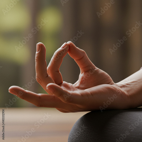 Hand Gesture (Gyan Mudra) D...