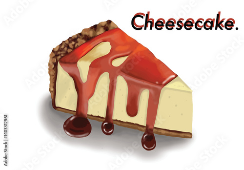 the piece of cheesecake