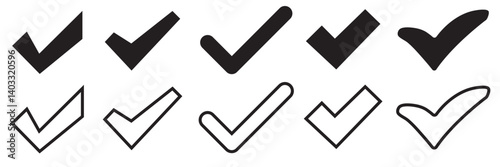 Approved icon set vector. Certified Medal Icon