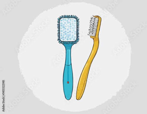 Brosse à dents électrique, concept dentaire et buccodentaire