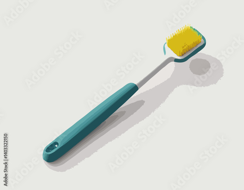 Brosse à dents électrique, concept dentaire et buccodentaire