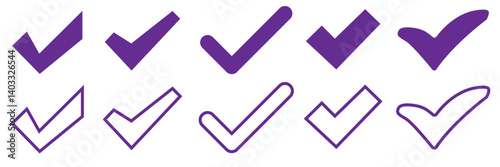 Approved icon set vector. Certified Medal Icon