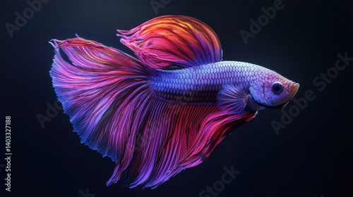 Vibrant Siamese Fighting Fish  Colorful Betta Splendor
