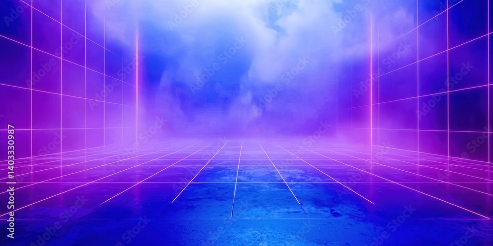 Fototapeta premium A purple sky with a cloudy background