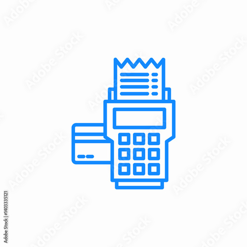 card payment machine icon sign vector