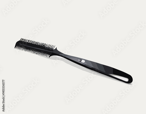 Sèche-cheveux noir. Outils modernes de sèche-cheveux et de coiffure vectorielle et d’illustration