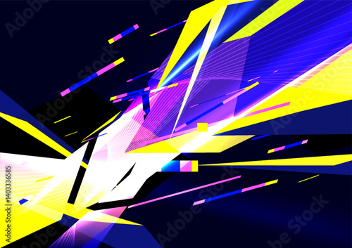Abstract fractal triangle polygon shape background
