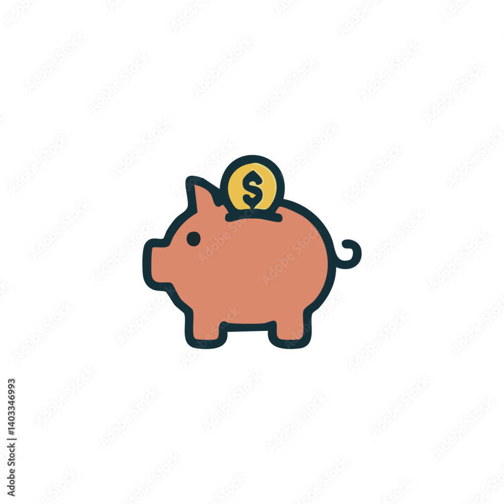 vector illustration of elements with financial symbols vector illustration of elements with financial symbols
