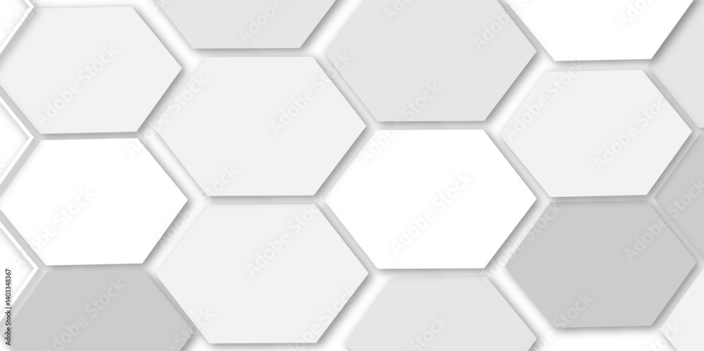 Futuristic 3D White and grey Geometric Structure Featuring Abstract Polygonal Honeycomb Pattern, Technology-Inspired Design, and a Luxurious, Modern Vector Background for Innovation Futuristic 3D White and grey Geometric Structure Featuring Abstract Polygonal Honeycomb Pattern, Technology-Inspired Design, and a Luxurious, Modern Vector Background for Innovation