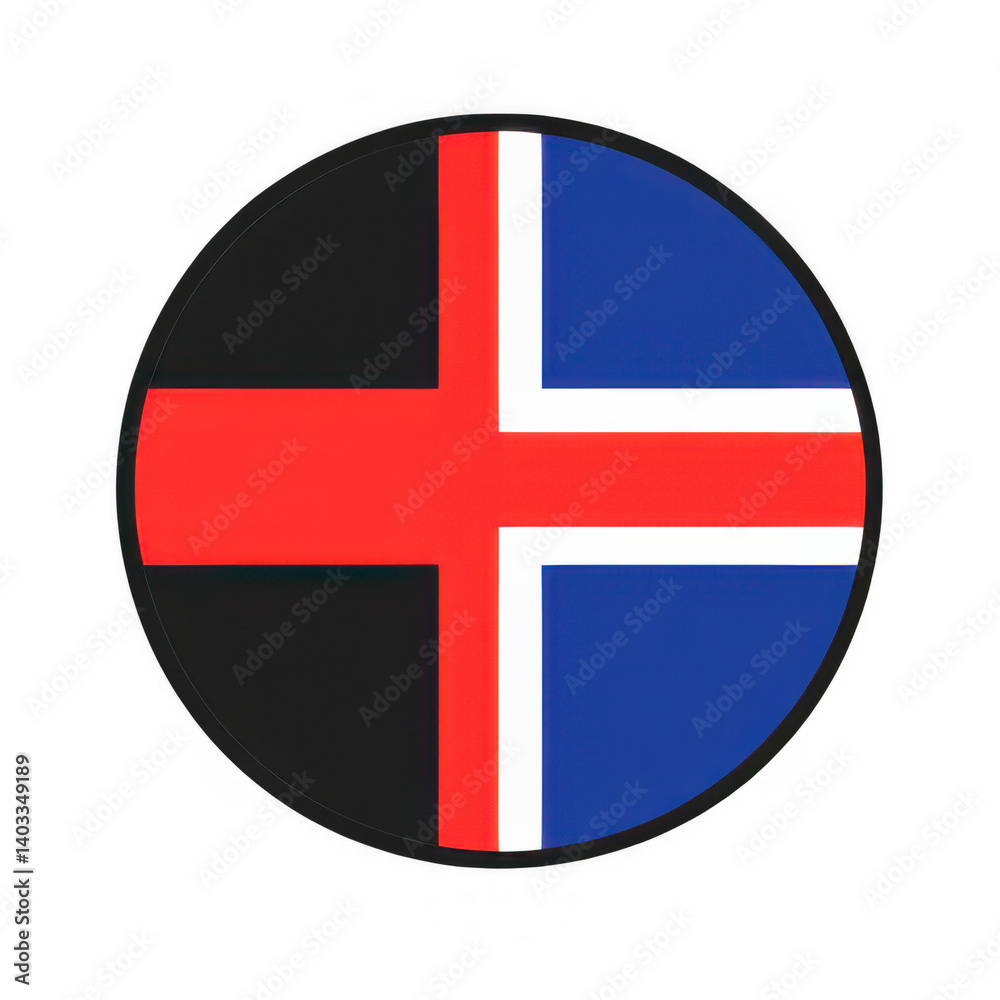 Illustrator country flags round Norway flag Illustrator country flags round Norway flag