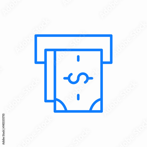 cash slot icon sign vector