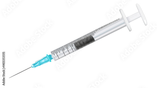 syringe isolated on white background