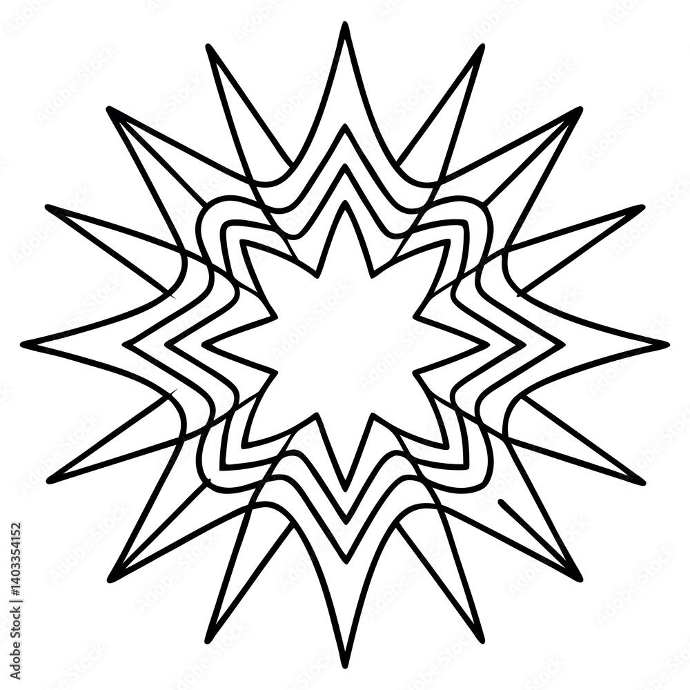 Different style radial wave sound line. Different style radial wave sound line.