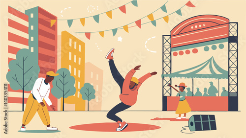 vector illustration of a city