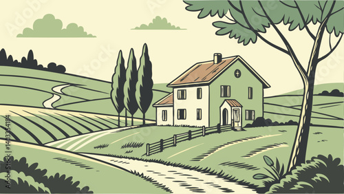 vineyard in tuscany