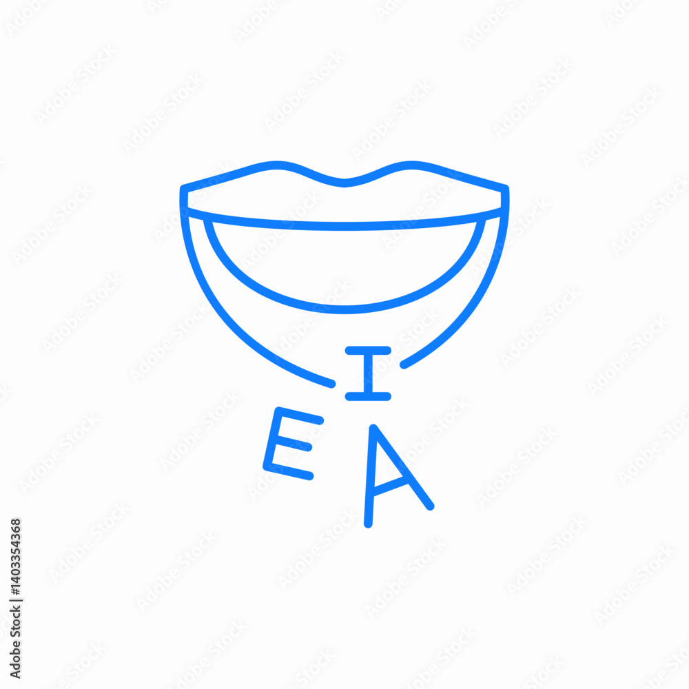 mouth speech icon sign vector mouth speech icon sign vector