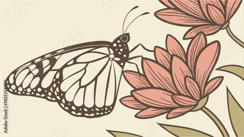 butterfly and flower