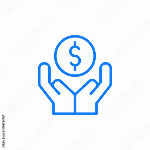 savings investments icon sign vector