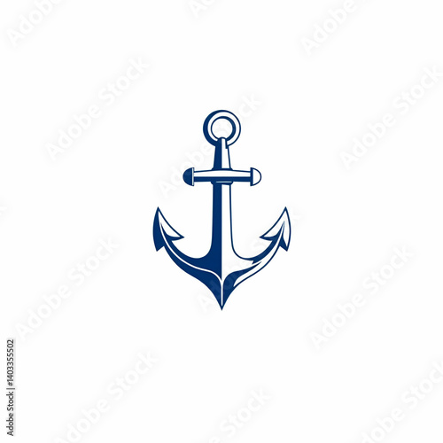 vector coptic anchor icon isolated on white background
