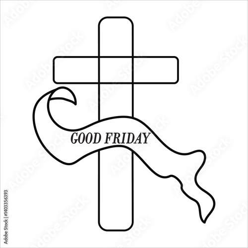 good friday illustration icon vector