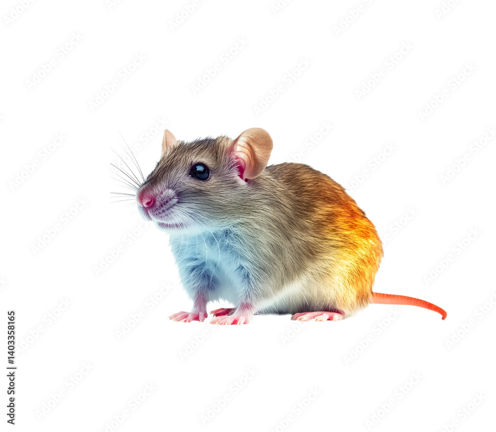 Rat full body on Png Format and Transparent Background