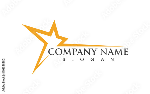Star Logo faster Concept Logo Illustration design v.5