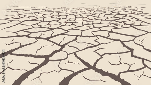 dry cracked earth
