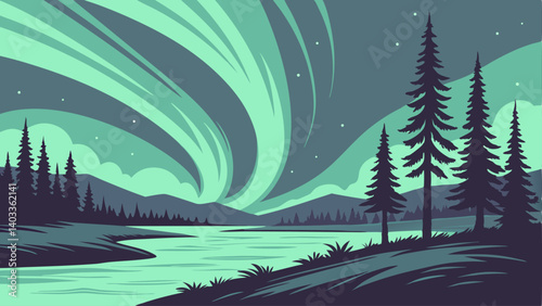 winter forest landscape