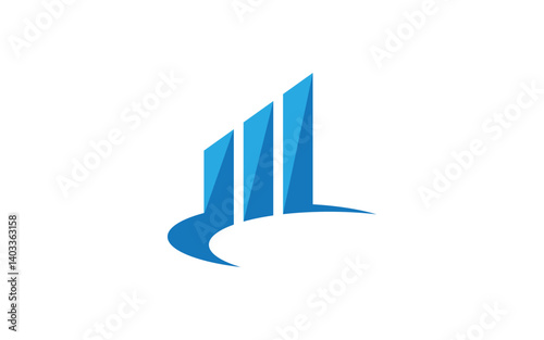 Business Finance concept logo illustration design v.39