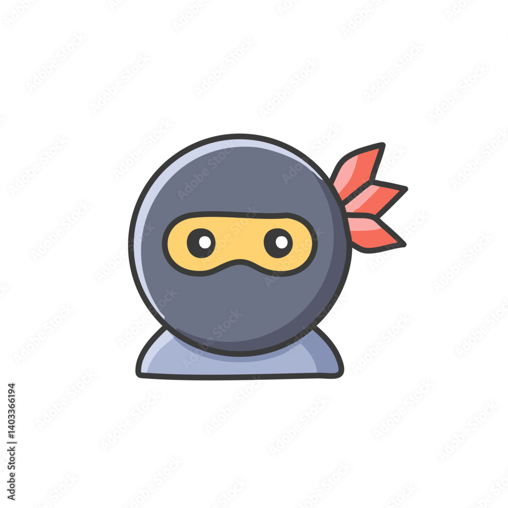 cartoon ninja with a blank sign cartoon ninja with a blank sign