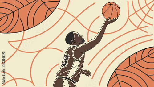 basketball in the net