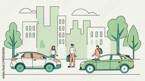 city street scene