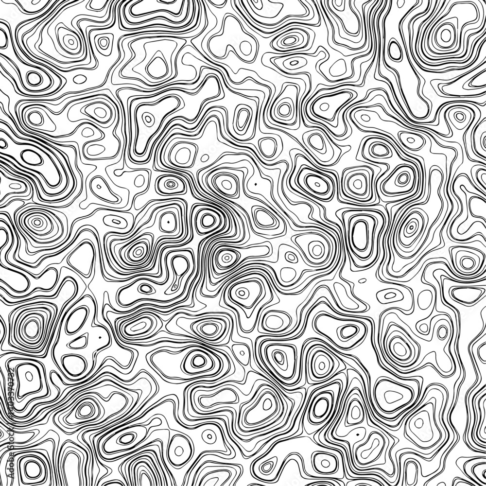 Topographic map,geographic line mountain relief,  cartography, topology, or terrain path concept