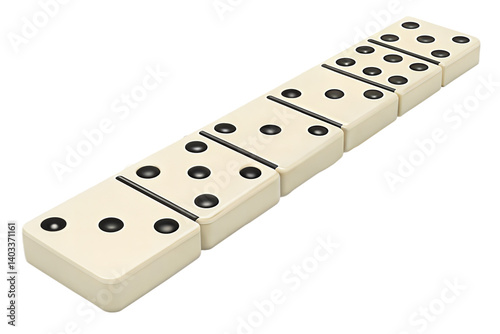 dominoes on white background