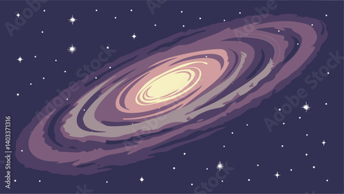 solar system in space