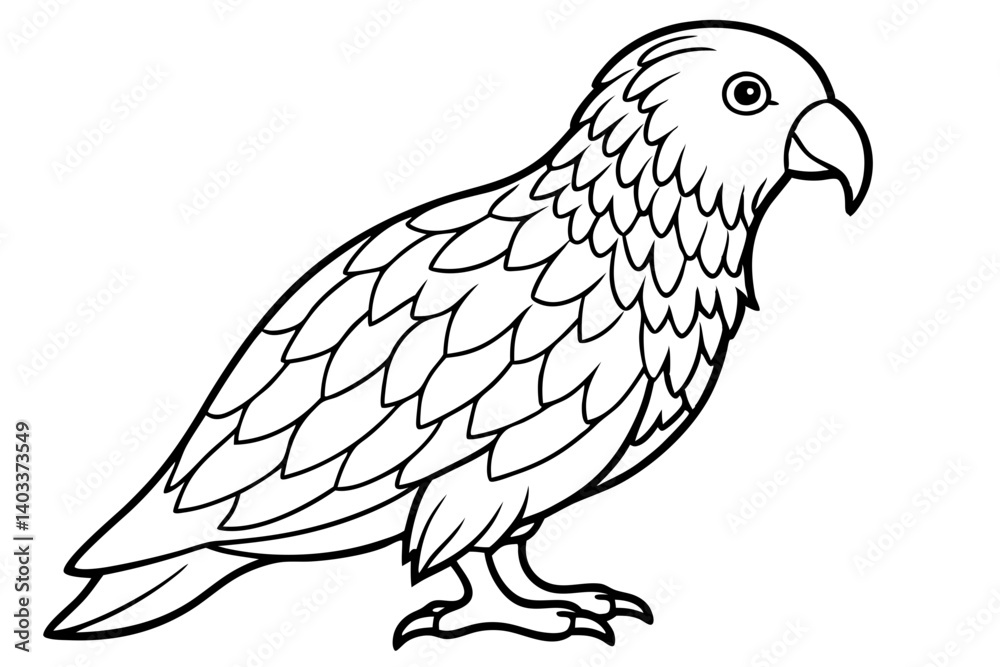Fototapeta premium Kestrel Abstract Linework