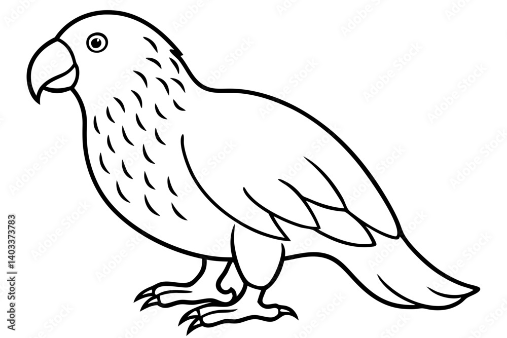 Obraz premium Kestrel Abstract Linework
